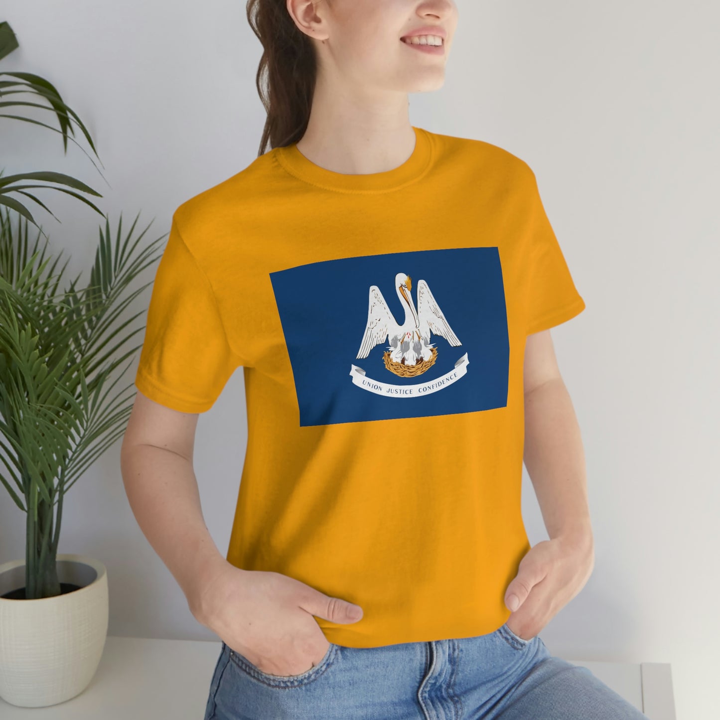 Louisiana Flag Unisex Jersey Short Sleeve Tee Tshirt T-shirt