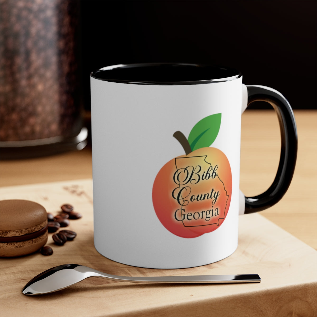 Bibb County Georgia Accent Coffee Mug, 11oz