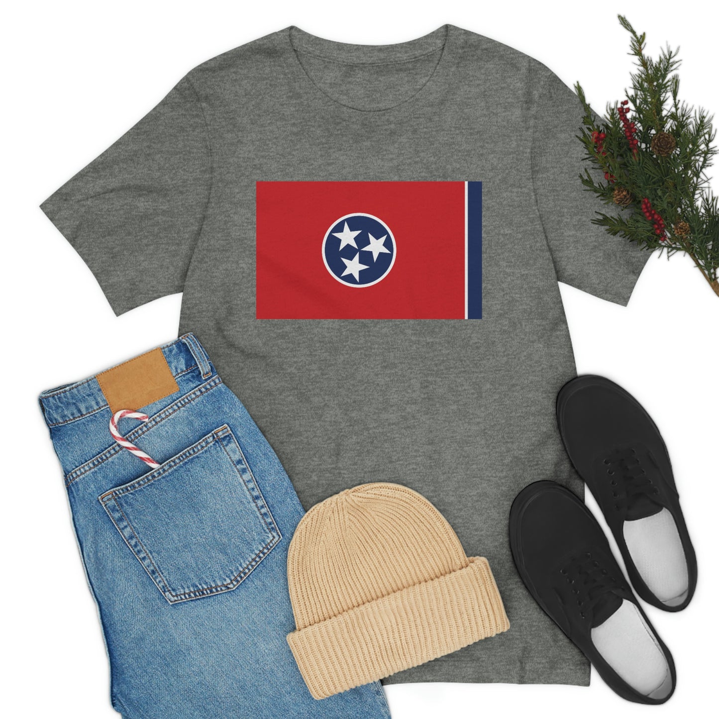 Tennessee Flag Unisex Jersey Short Sleeve Tee Tshirt T-shirt