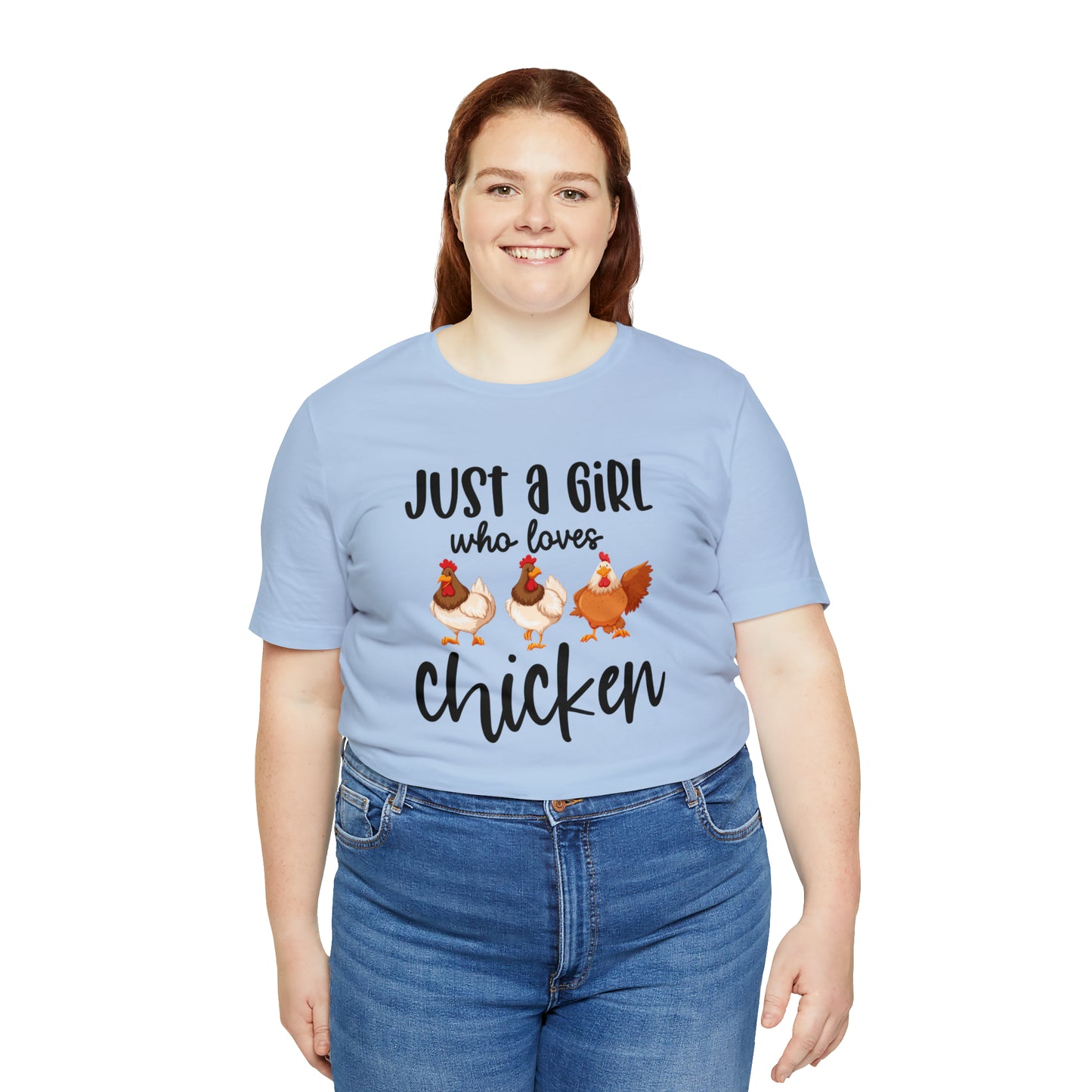 Just a Girl Who Loves Chicken Short Sleeve T-shirt