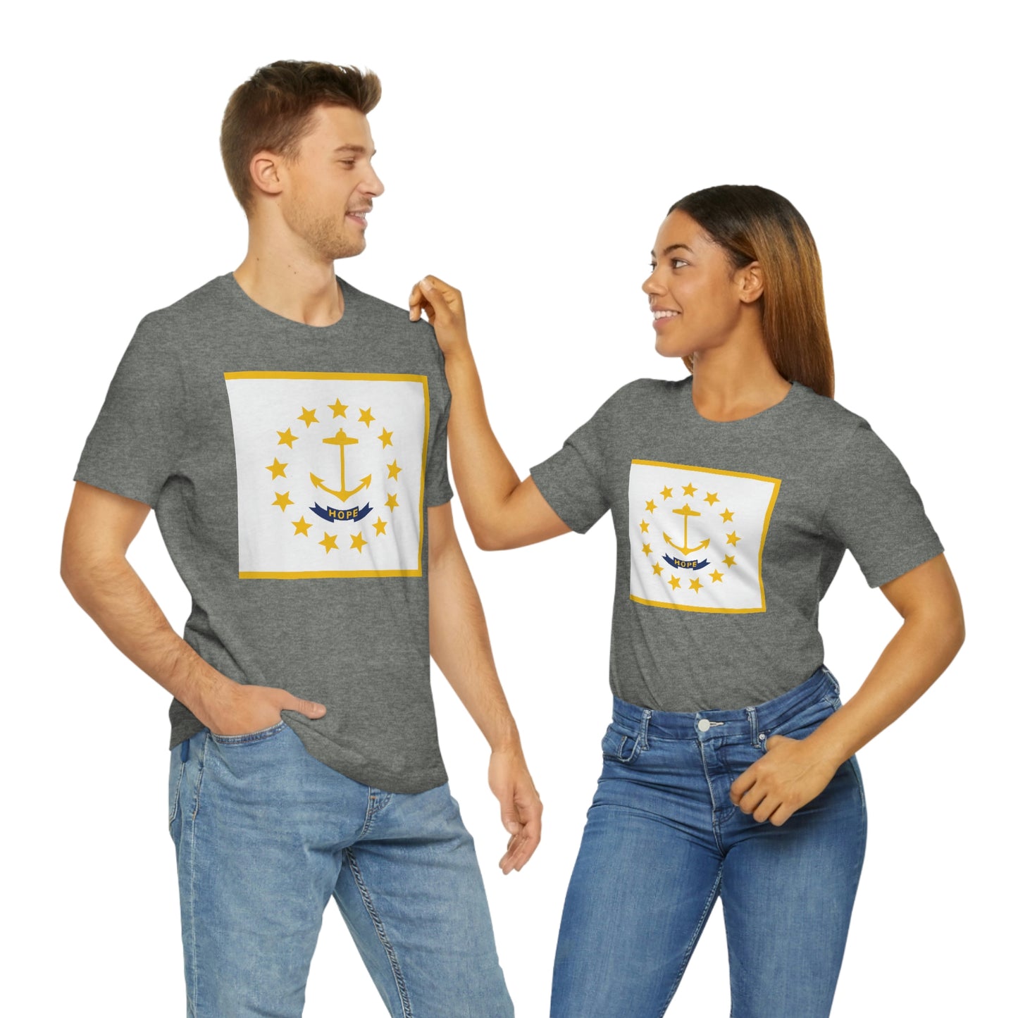 Rhode Island Flag Unisex Jersey Short Sleeve Tee Tshirt T-shirt