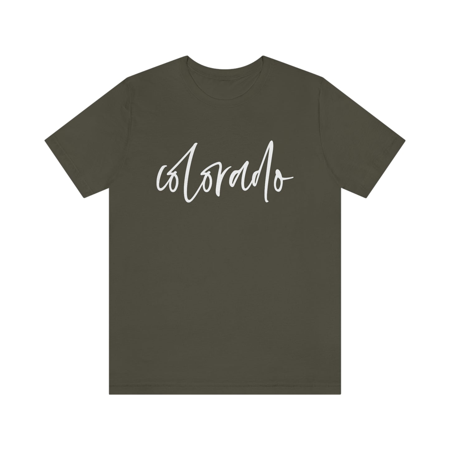 Colorado Script Unisex Jersey Short Sleeve Tee Tshirt T-shirt