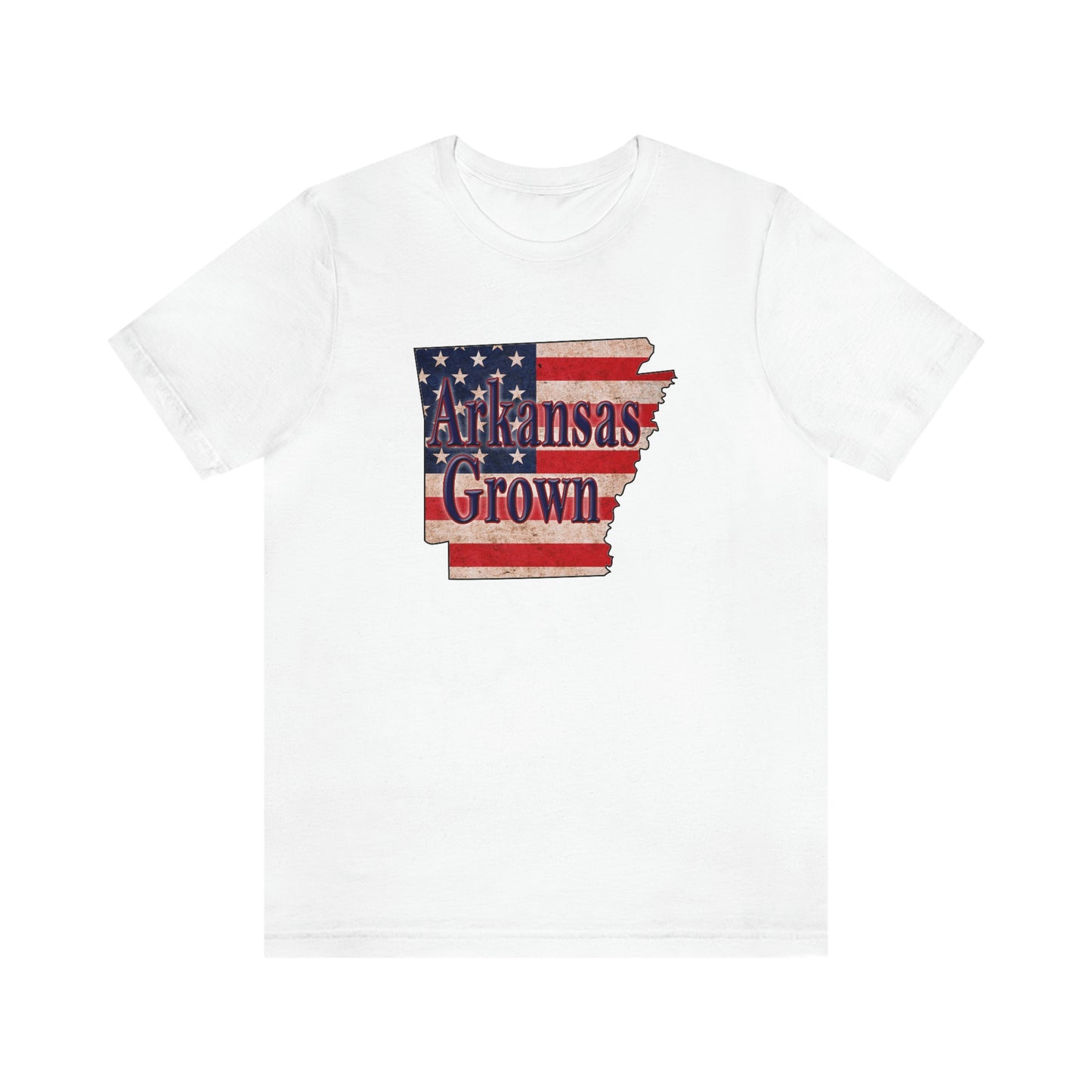 Arkansas Grown US Flag Unisex Jersey Short Sleeve Tee Tshirt T-shirt