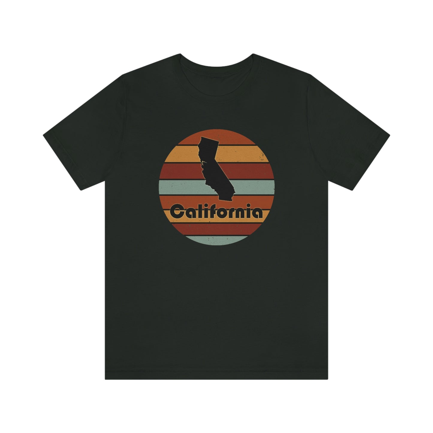 California Retro Sunset Unisex Jersey Short Sleeve Tee Tshirt T-shirt