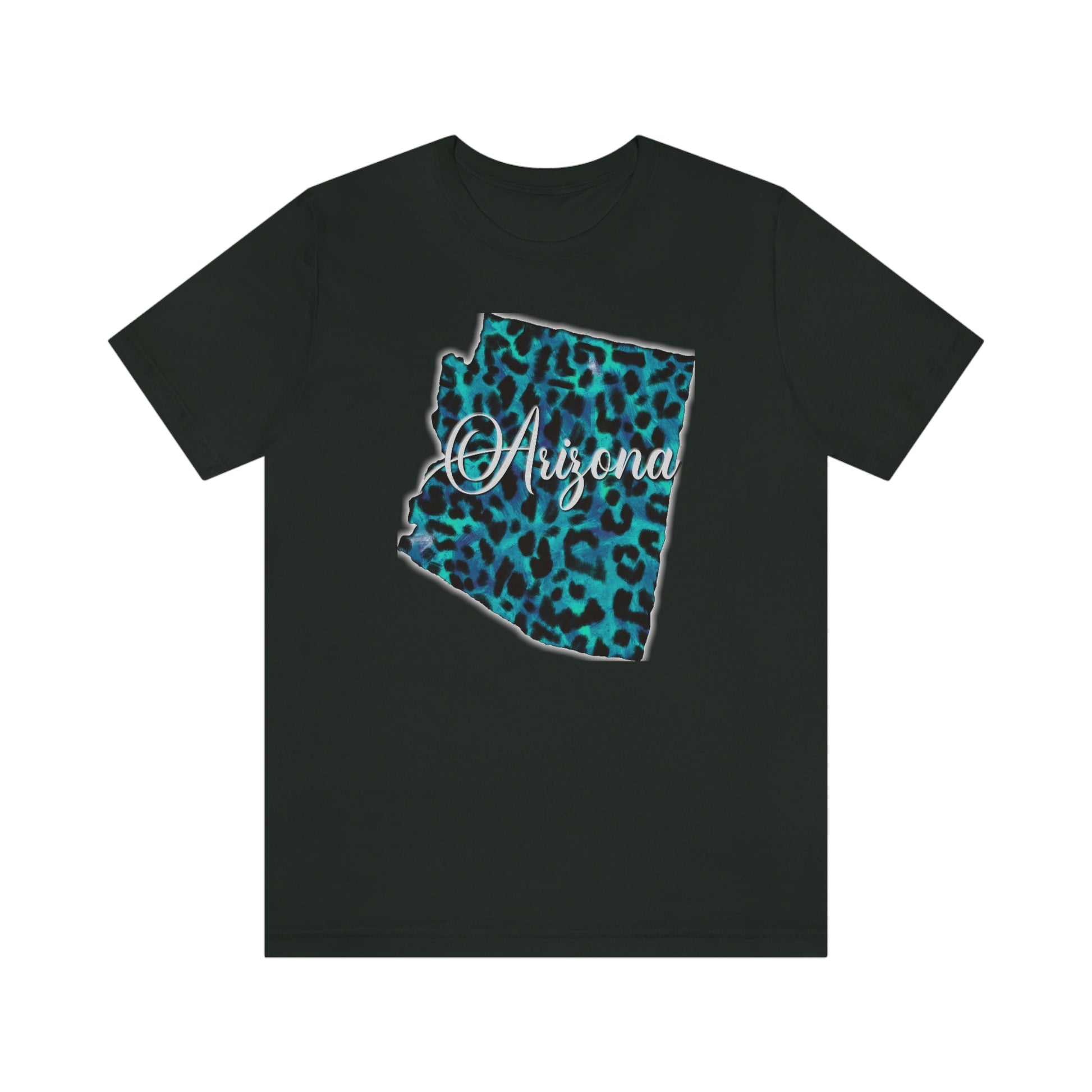 Arizona Blue Leopard Unisex Jersey Short Sleeve Tee Tshirt T-shirt