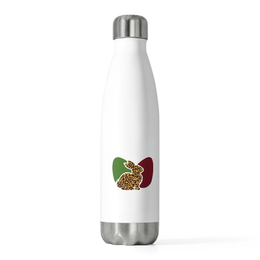 Leopard Print Bunny Two Eggs Easter 20oz Insulated Bottle