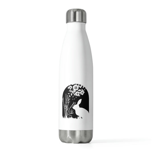 Bunny Silhouette Scene Easter Rabbit 20oz Insulated Bottle
