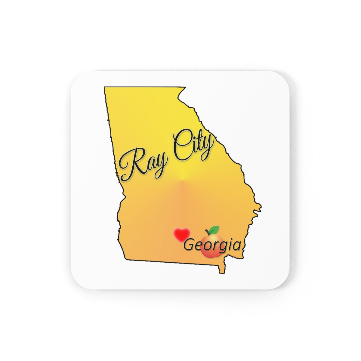 Ray City Georgia Corkwood Coaster Set