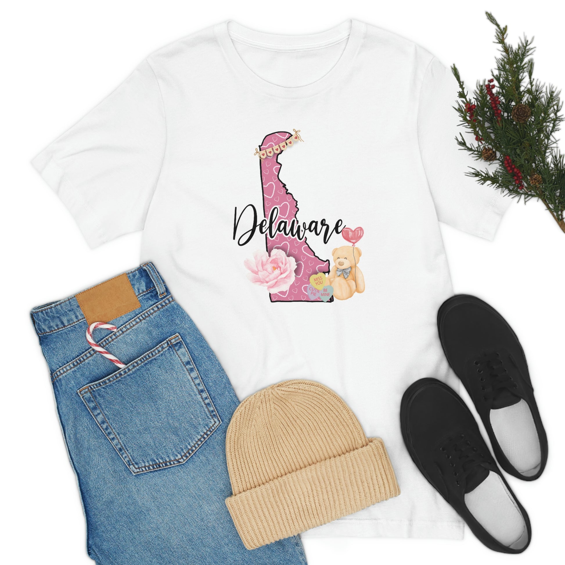 Delaware Valentine Short Sleeve  T-shirt
