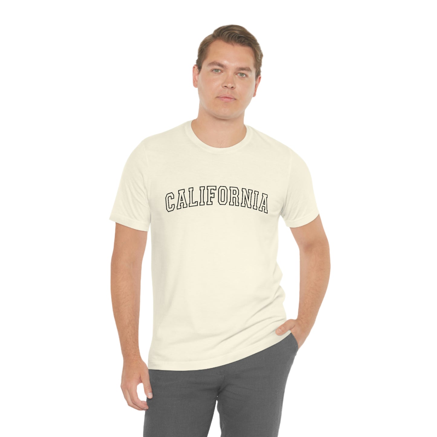 California Arch Varsity Letters Unisex Jersey Short Sleeve Tee Tshirt T-shirt