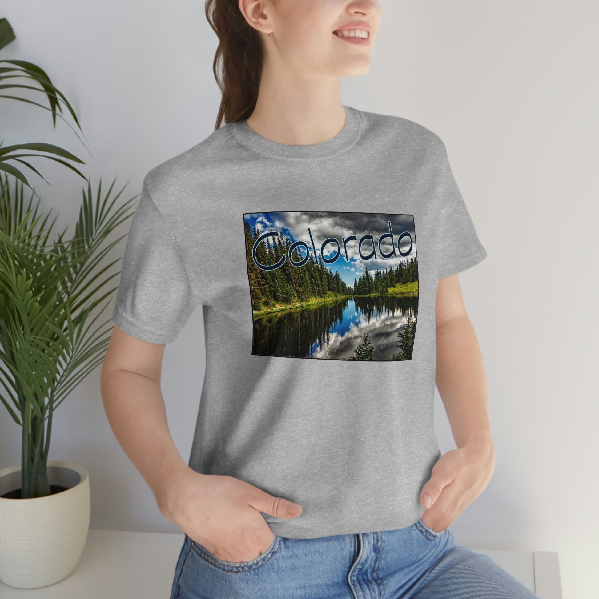 Colorado Lake Unisex Jersey Short Sleeve Tee Tshirt T-shirt