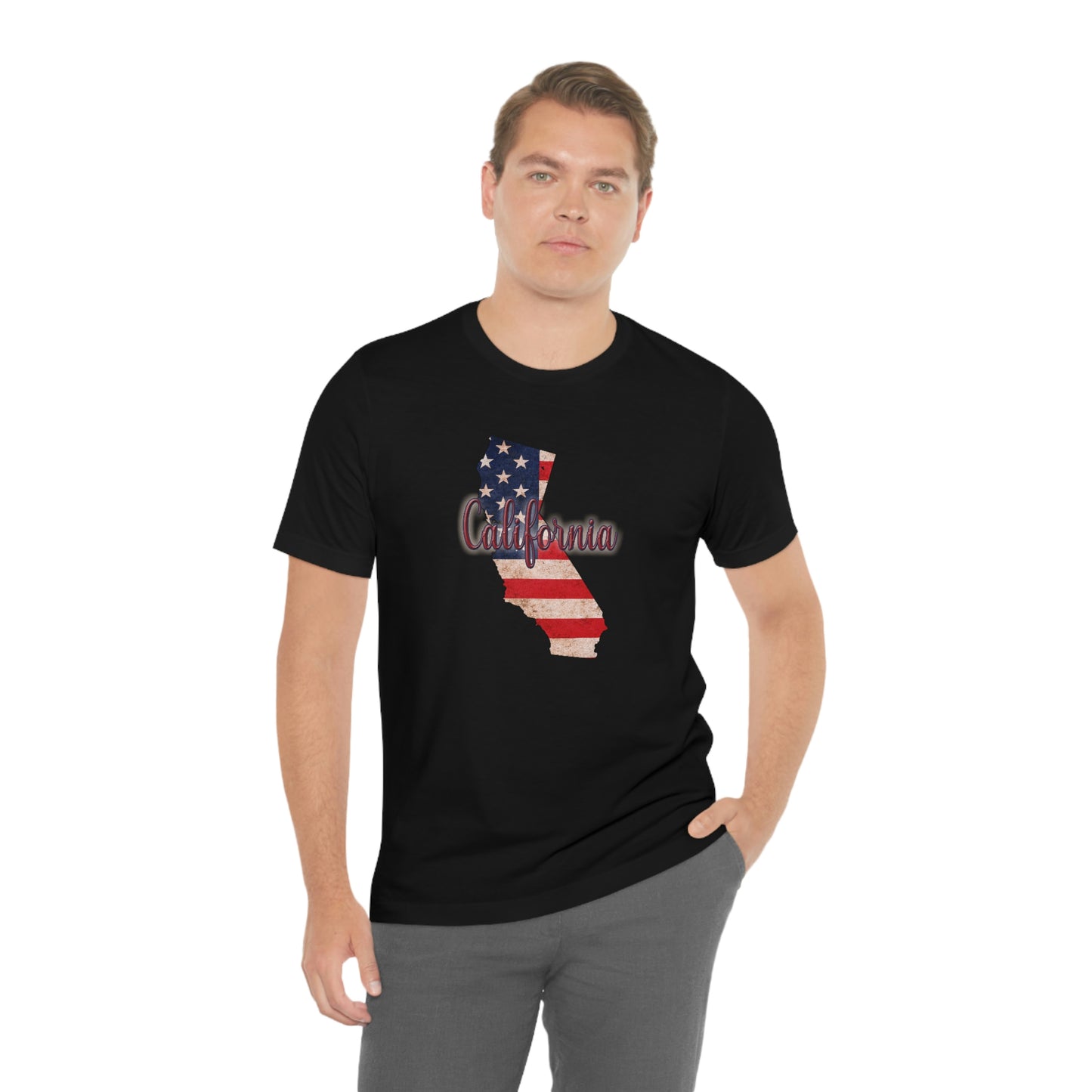 California US Flag Unisex Jersey Short Sleeve Tee Tshirt T-shirt