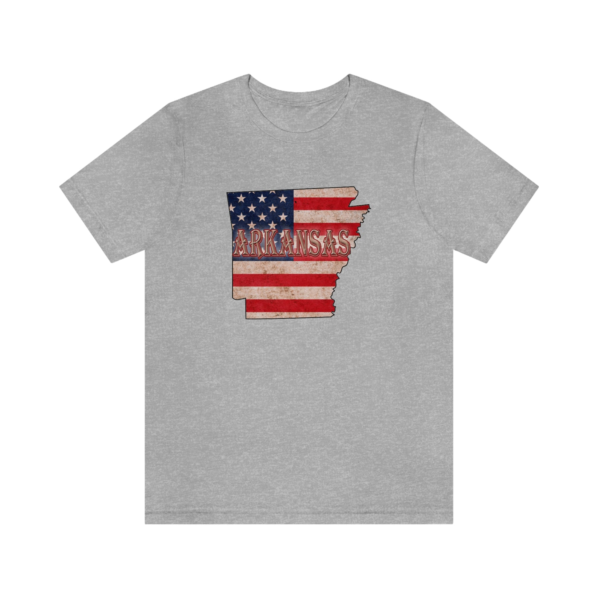 Arkansas AR US Flag Unisex Jersey Short Sleeve Tee Tshirt T-shirt
