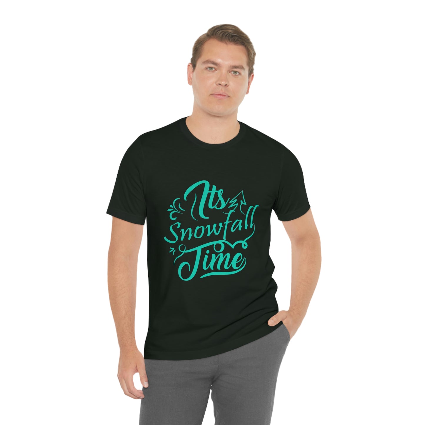 It's Snowfall Time Print Unisex Jersey Short Sleeve Tee