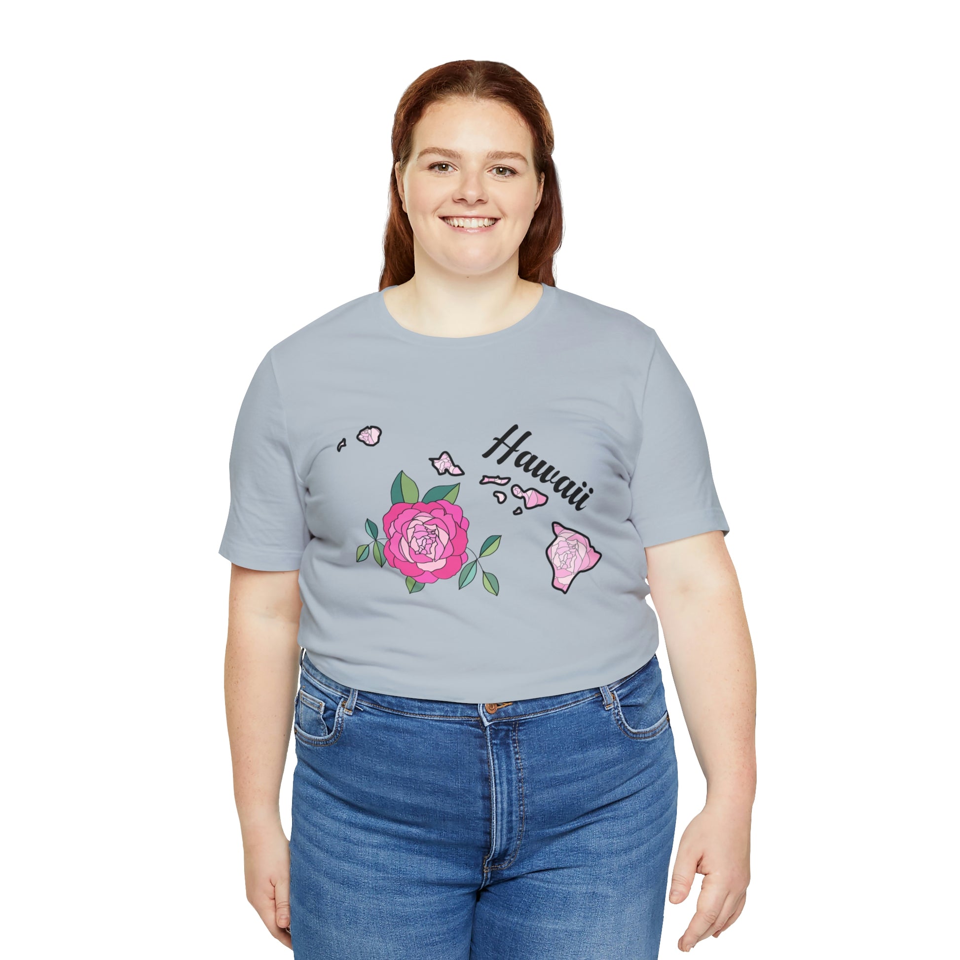 Hawaii State Flower Short Sleeve T-shirt