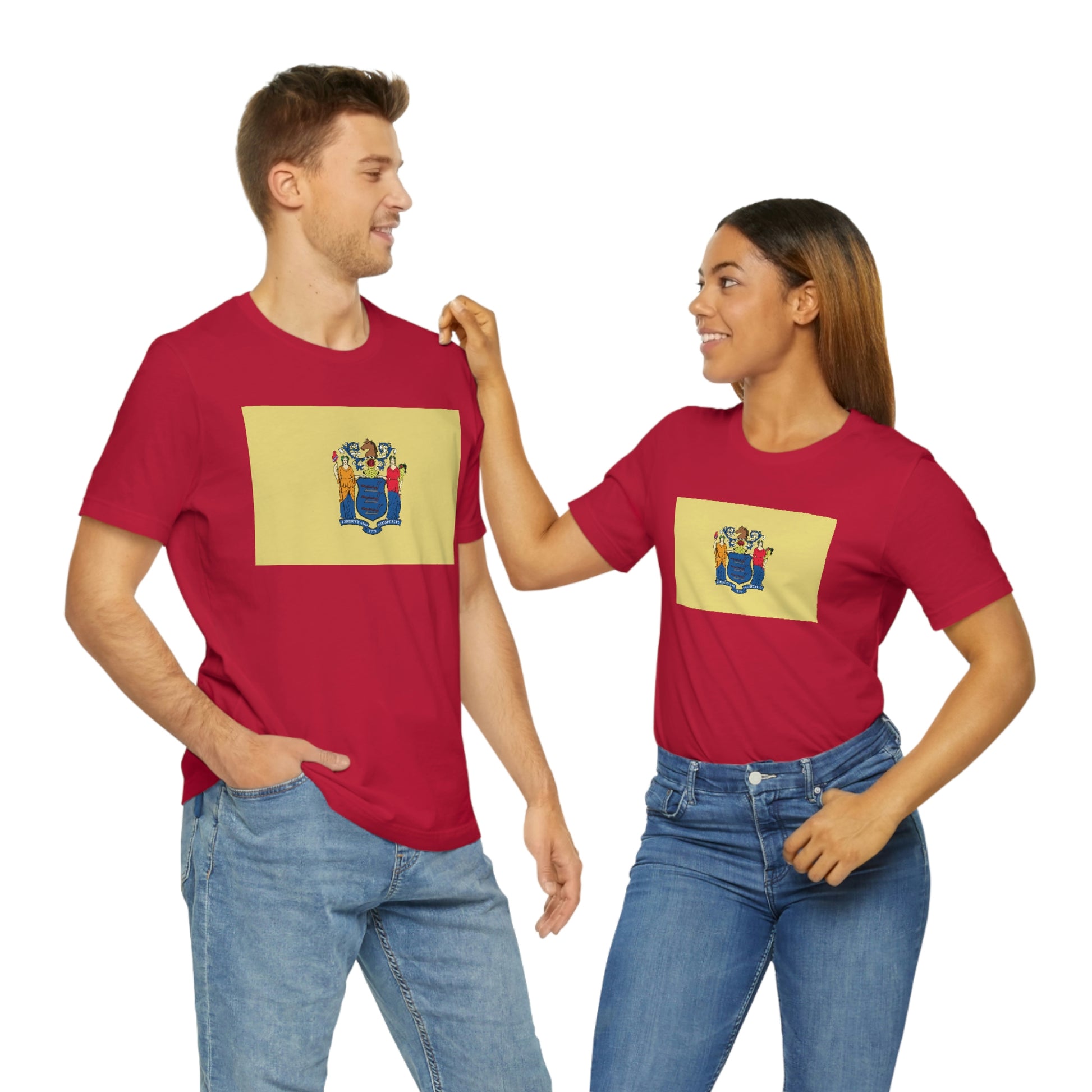 New Jersey Flag Unisex Jersey Short Sleeve Tee Tshirt T-shirt