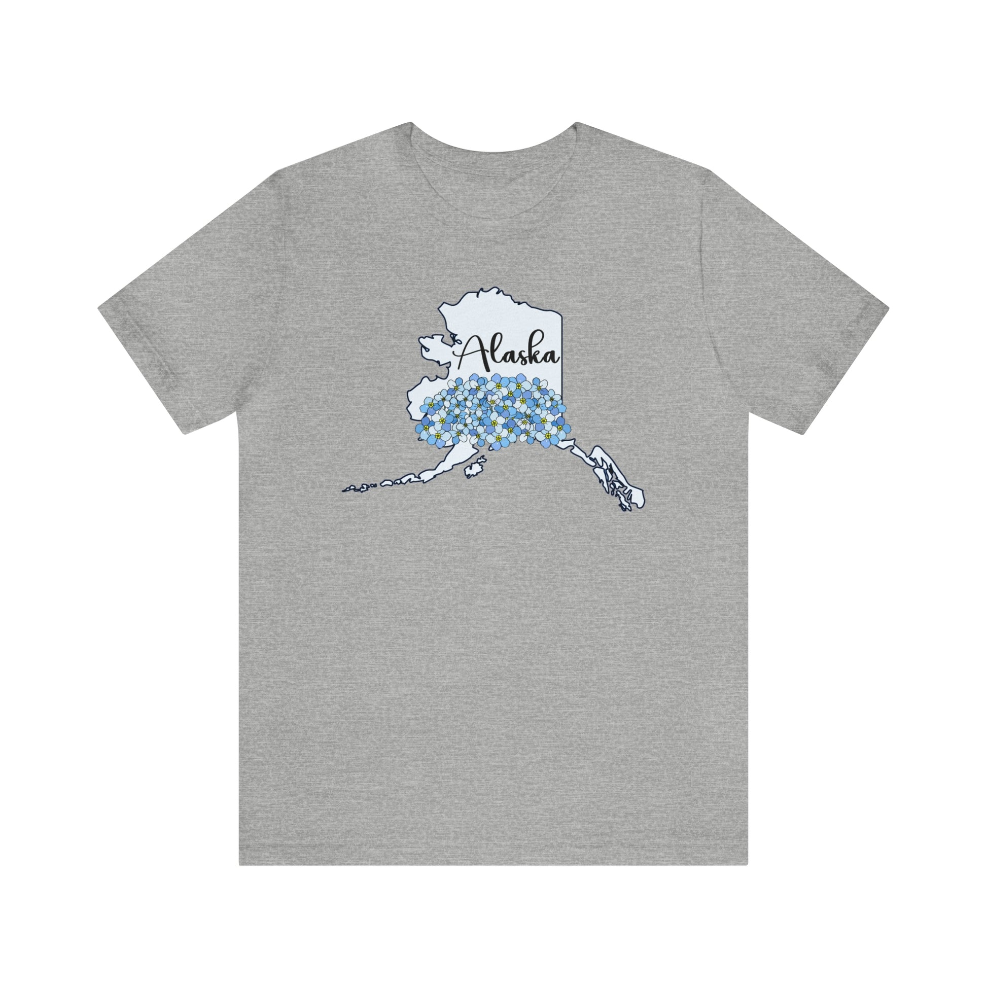 Alaska State Flower Short Sleeve T-shirt