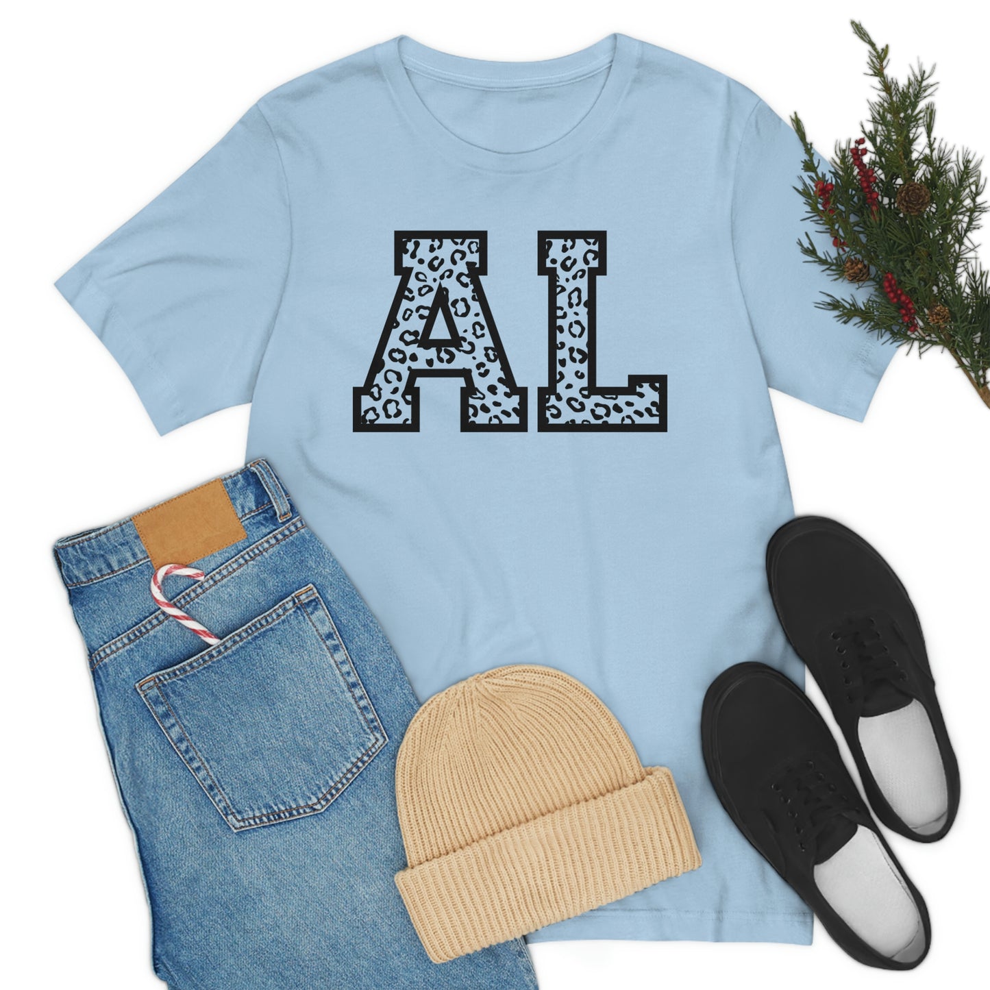 Alabama AL Leopard Unisex Jersey Short Sleeve T-shirt
