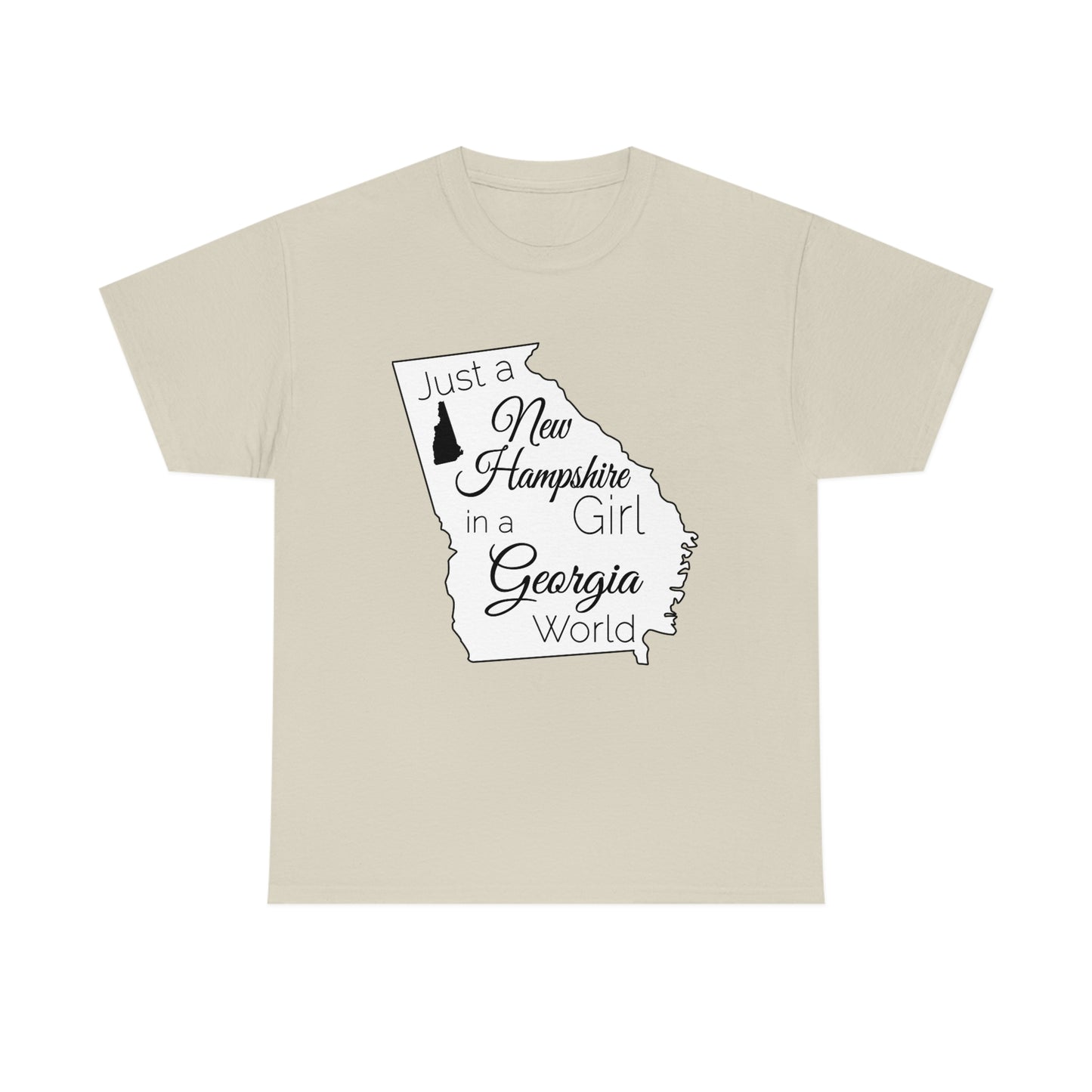 Just a New Hampshire Girl in a Georgia World Unisex Heavy Cotton Tee