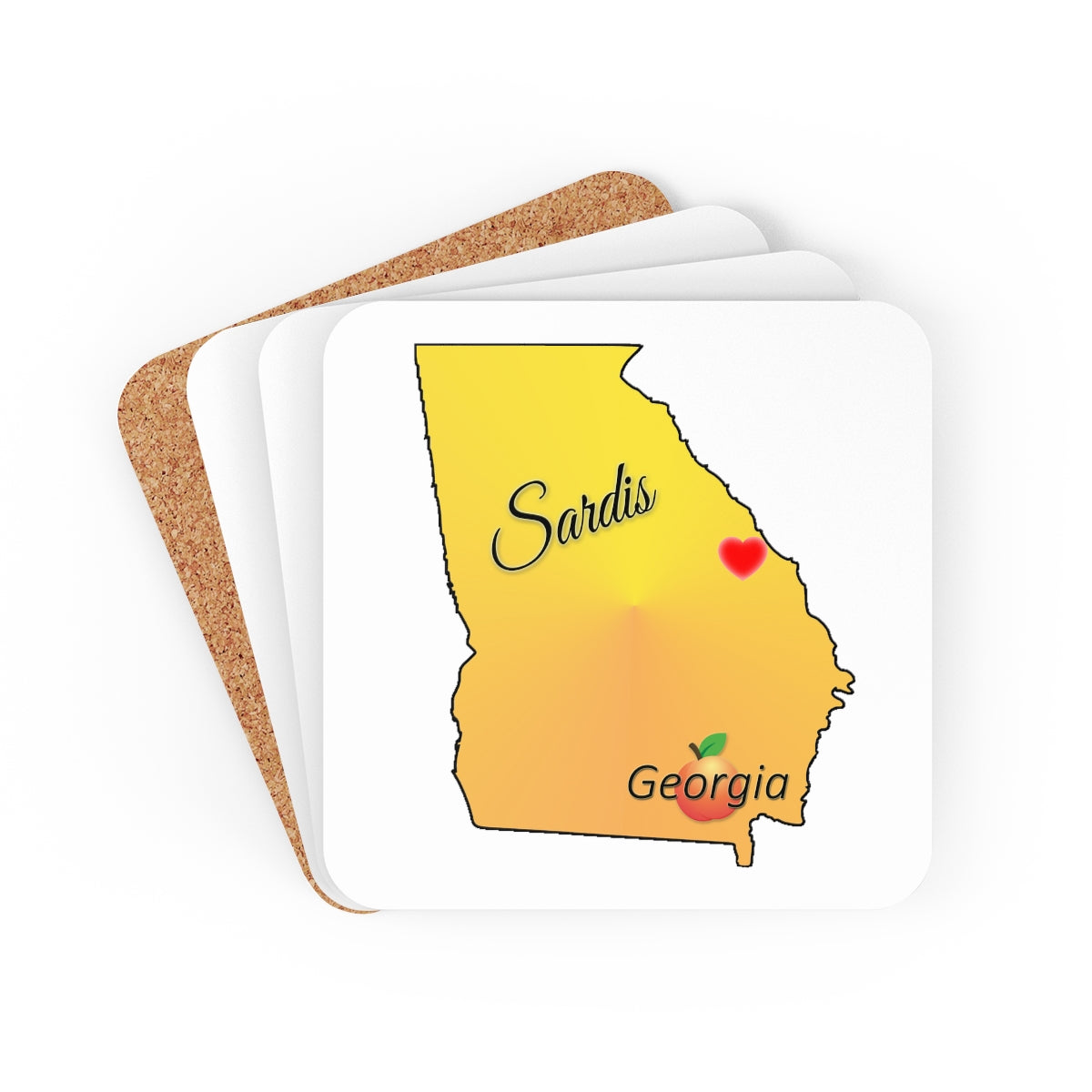 Sardis Georgia Corkwood Coaster Set