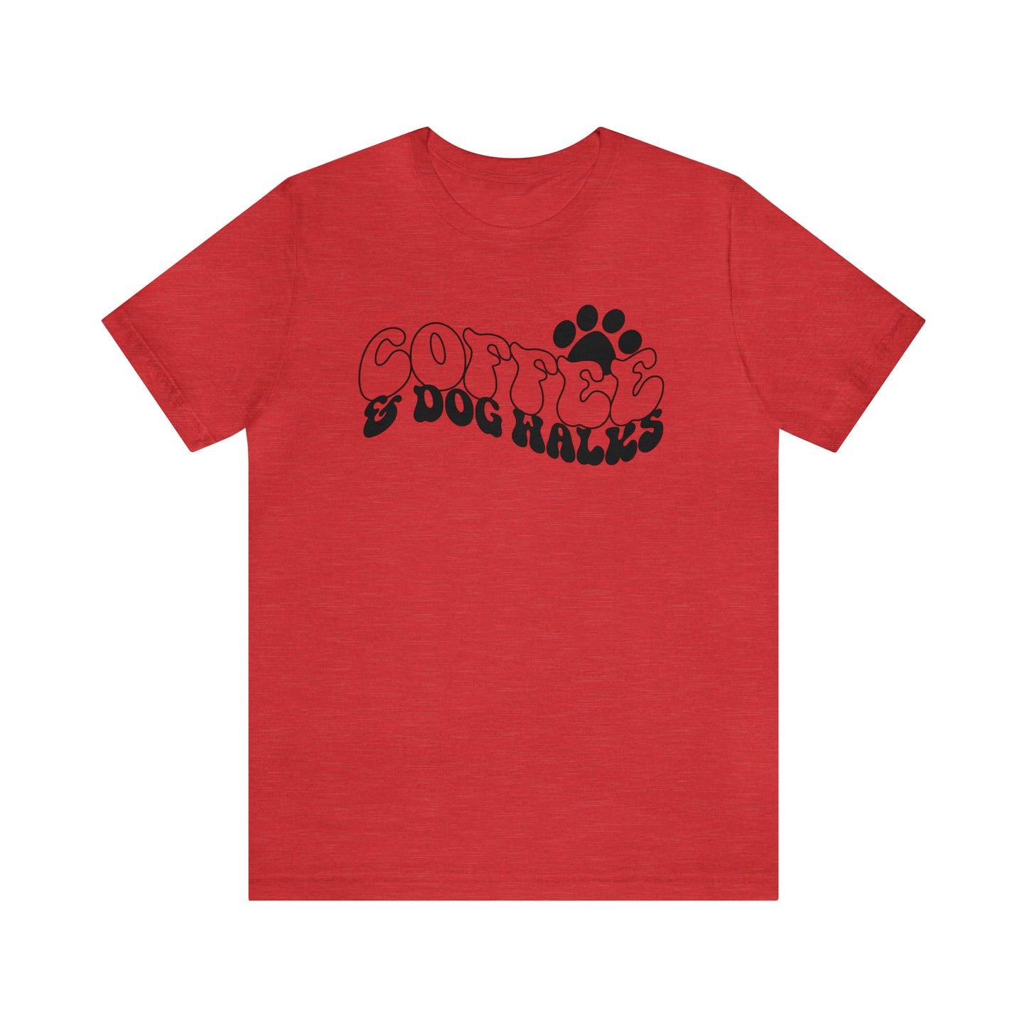 Coffee & Dog Walks Short Sleeve T-shirt