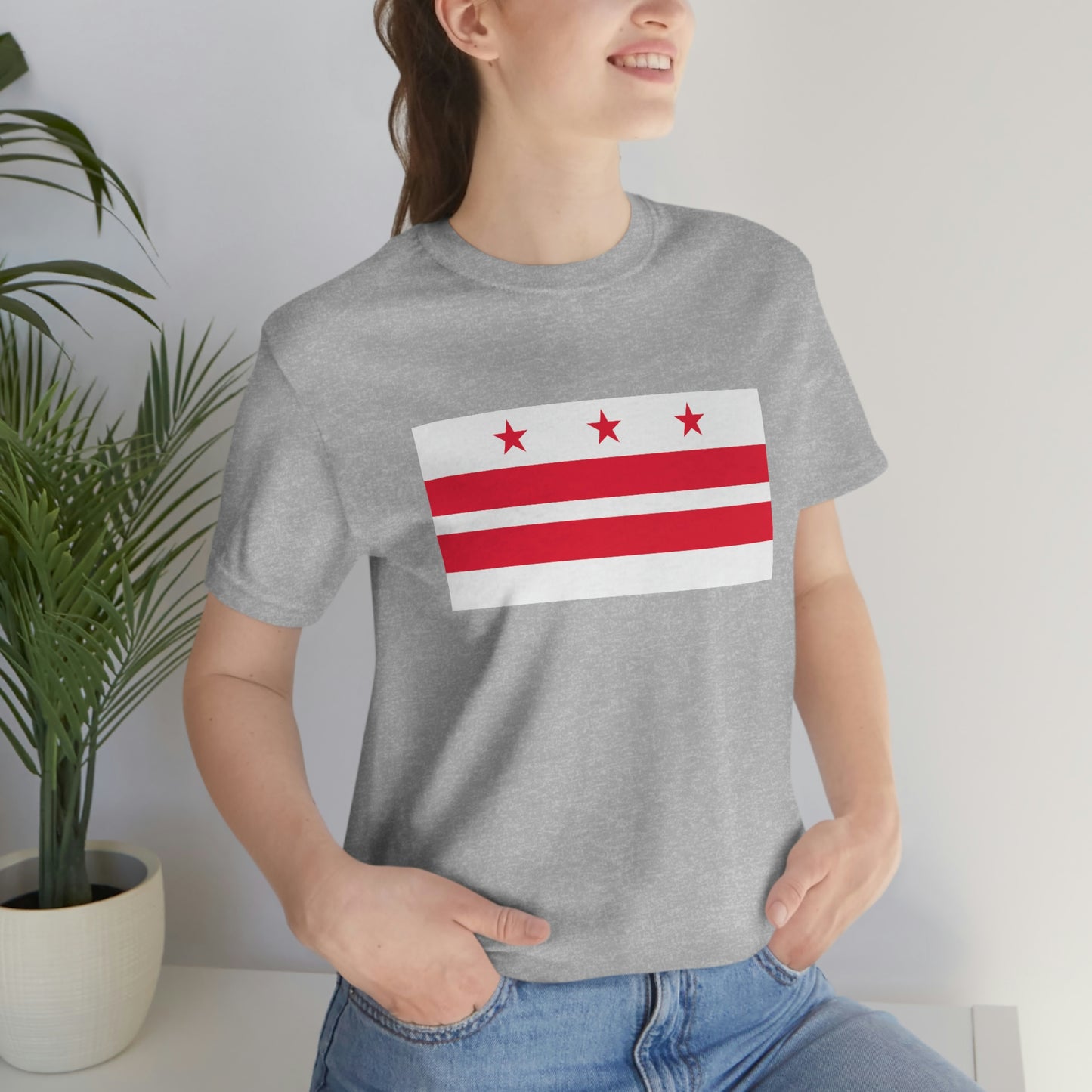 Washington DC Flag Unisex Jersey Short Sleeve Tee Tshirt T-shirt
