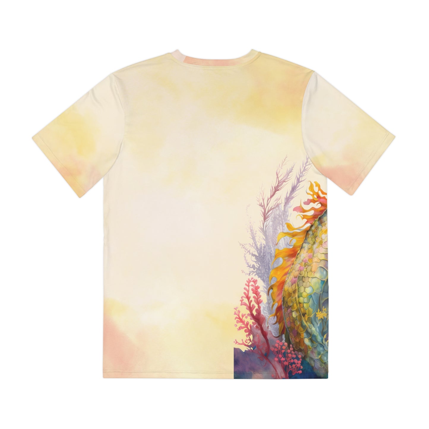 Dragon on Watercolor Background T-shirt