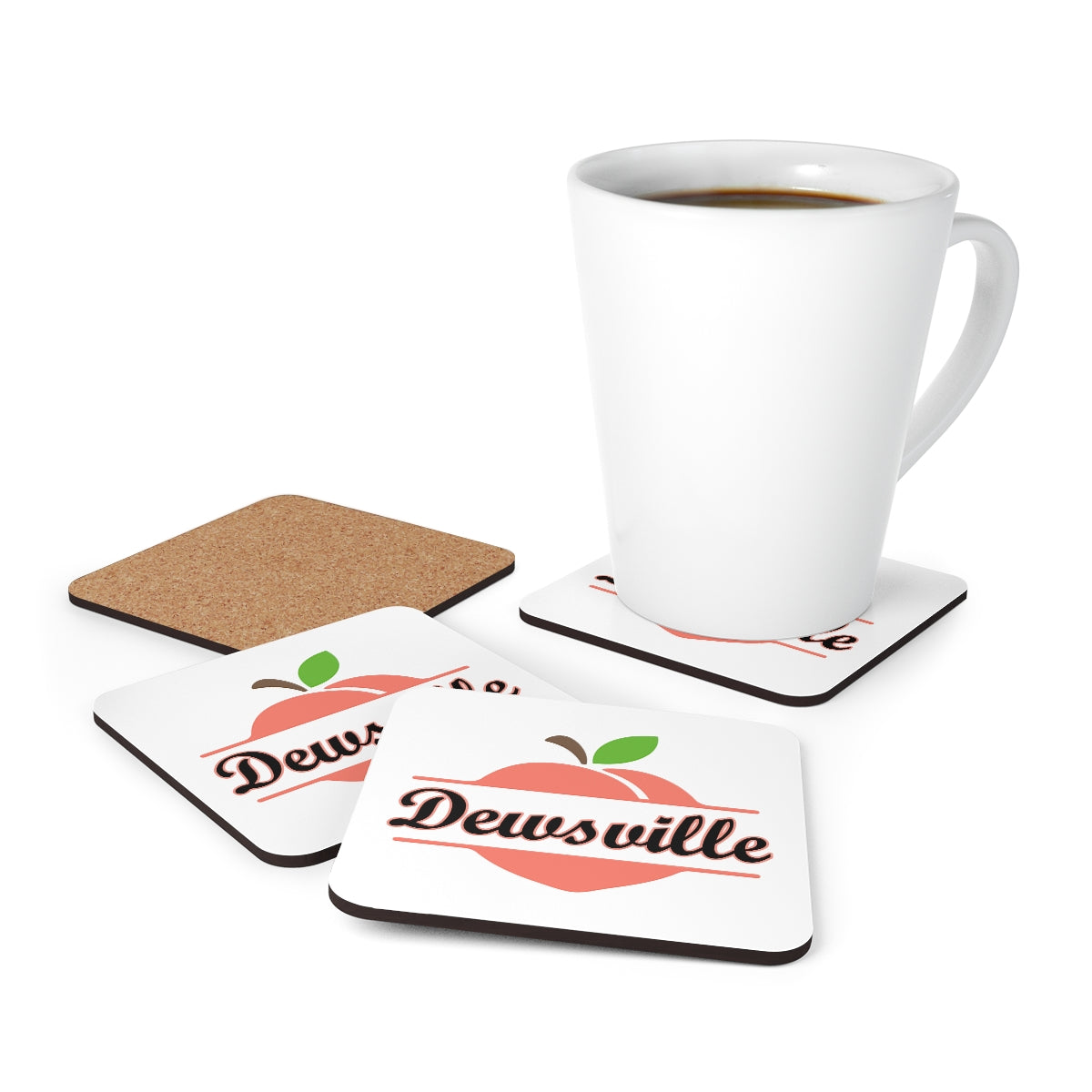 Dewsville Georgia Corkwood Coaster Set