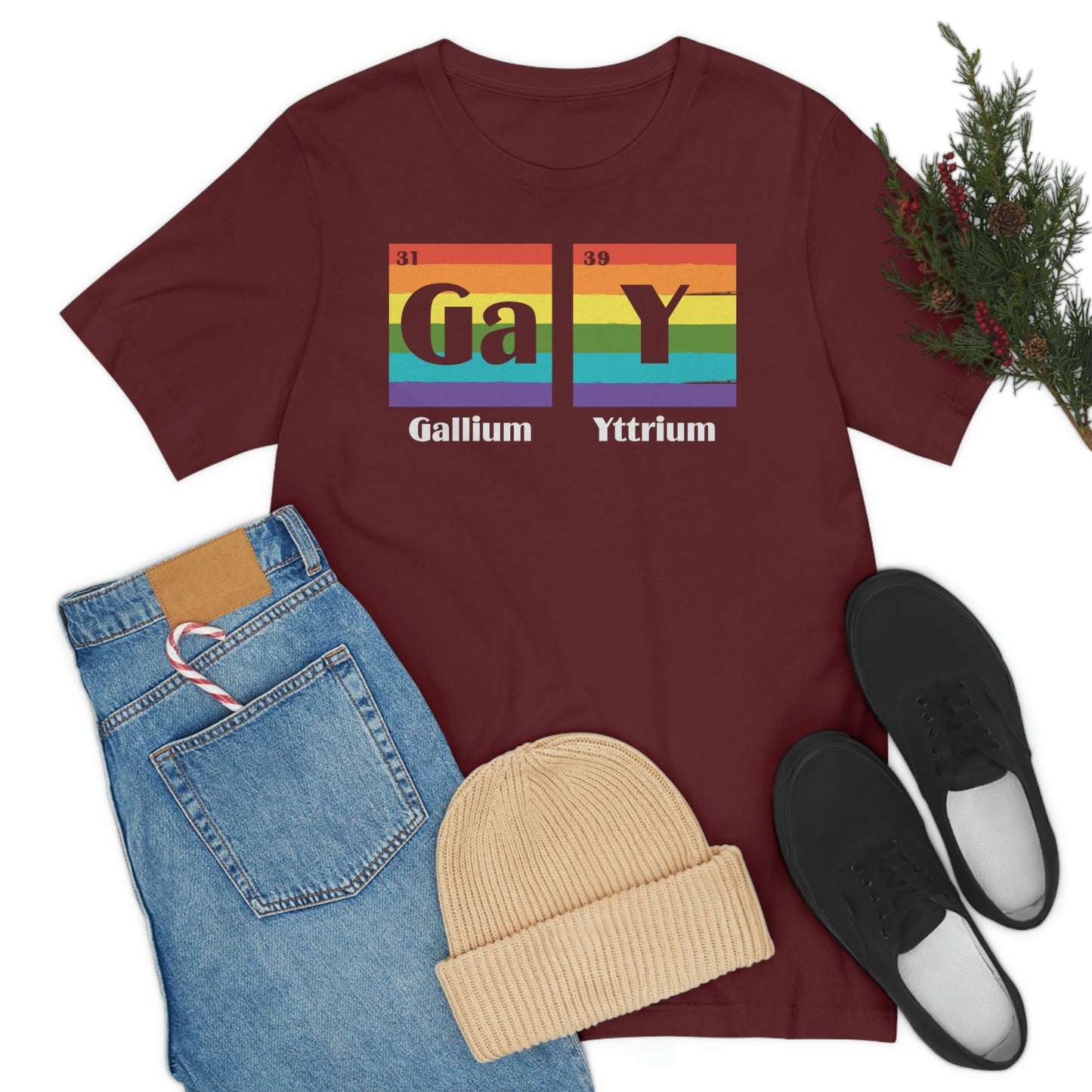 Gallium Yttrium LGBTQIA Unisex Jersey Short Sleeve Tee
