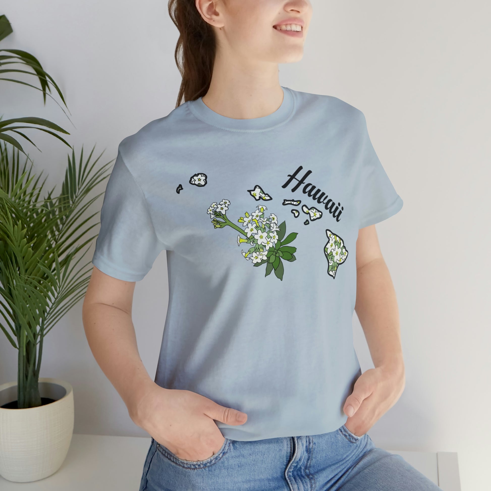 Hawaii State Flower Short Sleeve T-shirt