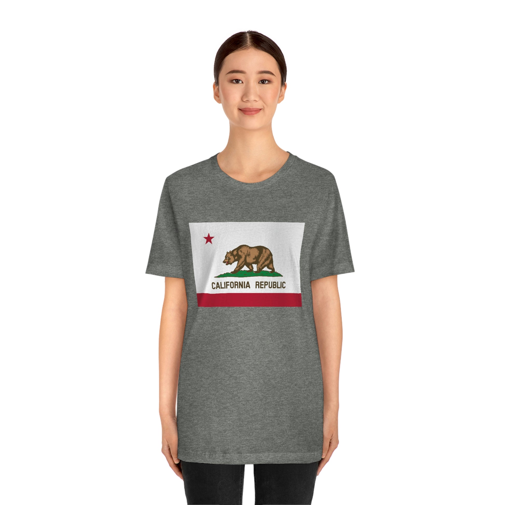 California Flag Unisex Jersey Short Sleeve Tee Tshirt T-shirt