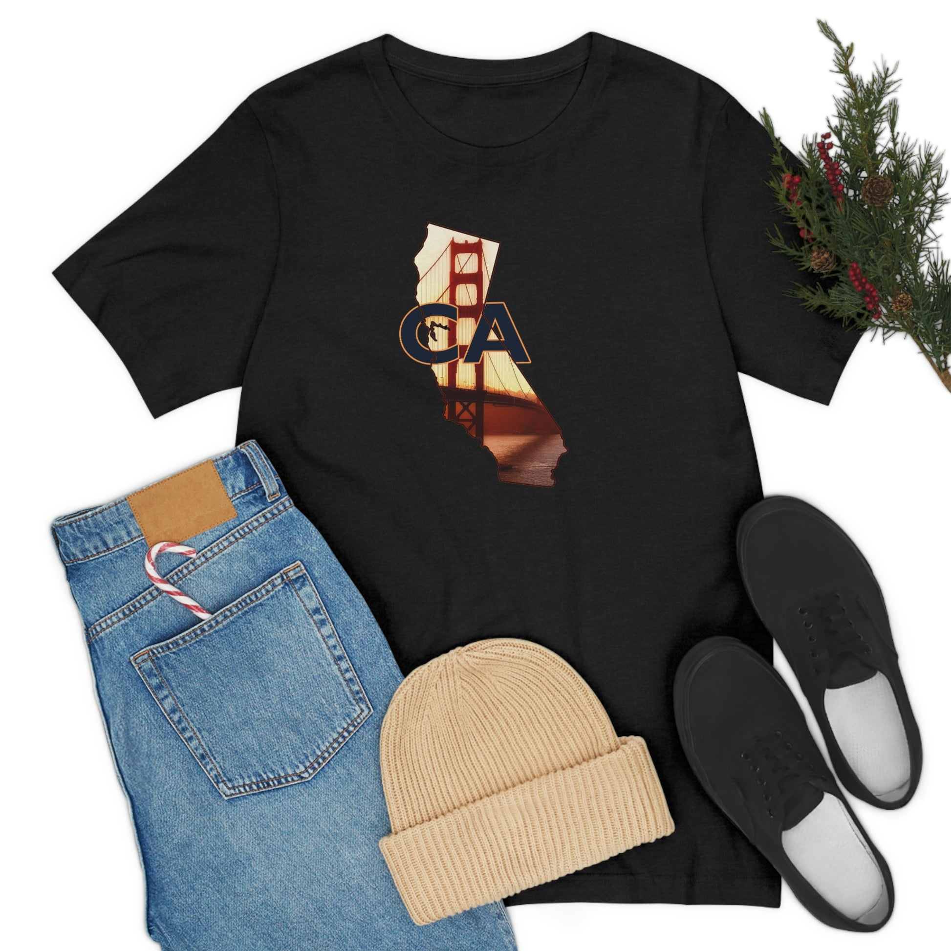 Golden Gate Bridge California Unisex Jersey Short Sleeve Tee Tshirt T-shirt