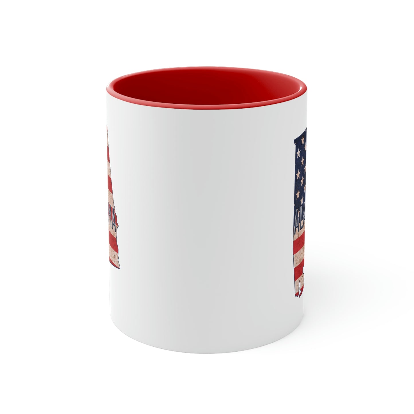 Alabama US Flag Accent Coffee Mug 11oz