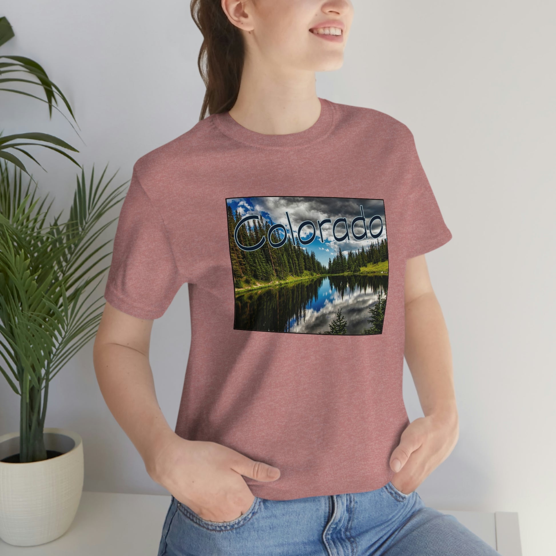 Colorado Lake Unisex Jersey Short Sleeve Tee Tshirt T-shirt