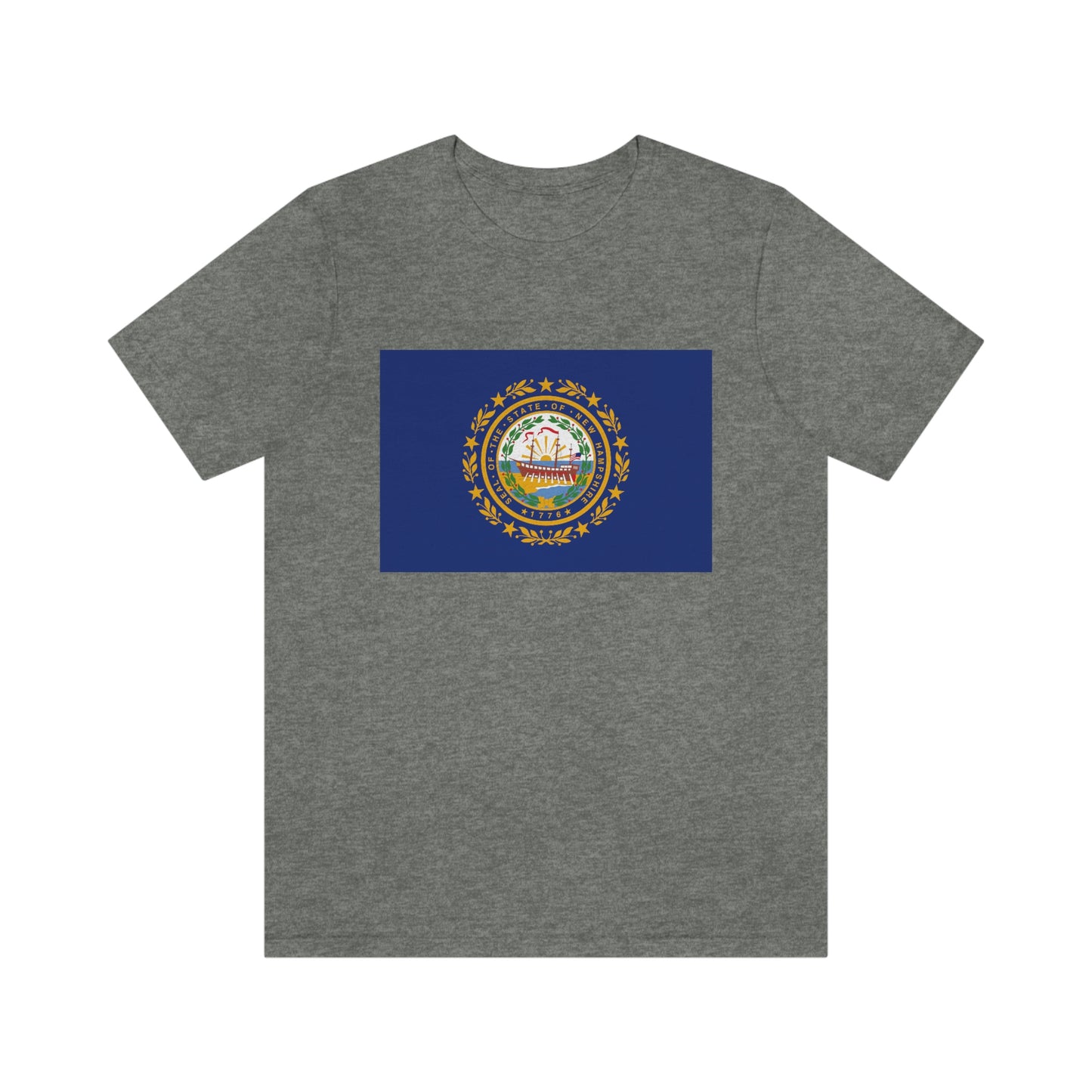 New Hampshire Flag Unisex Jersey Short Sleeve Tee Tshirt T-shirt