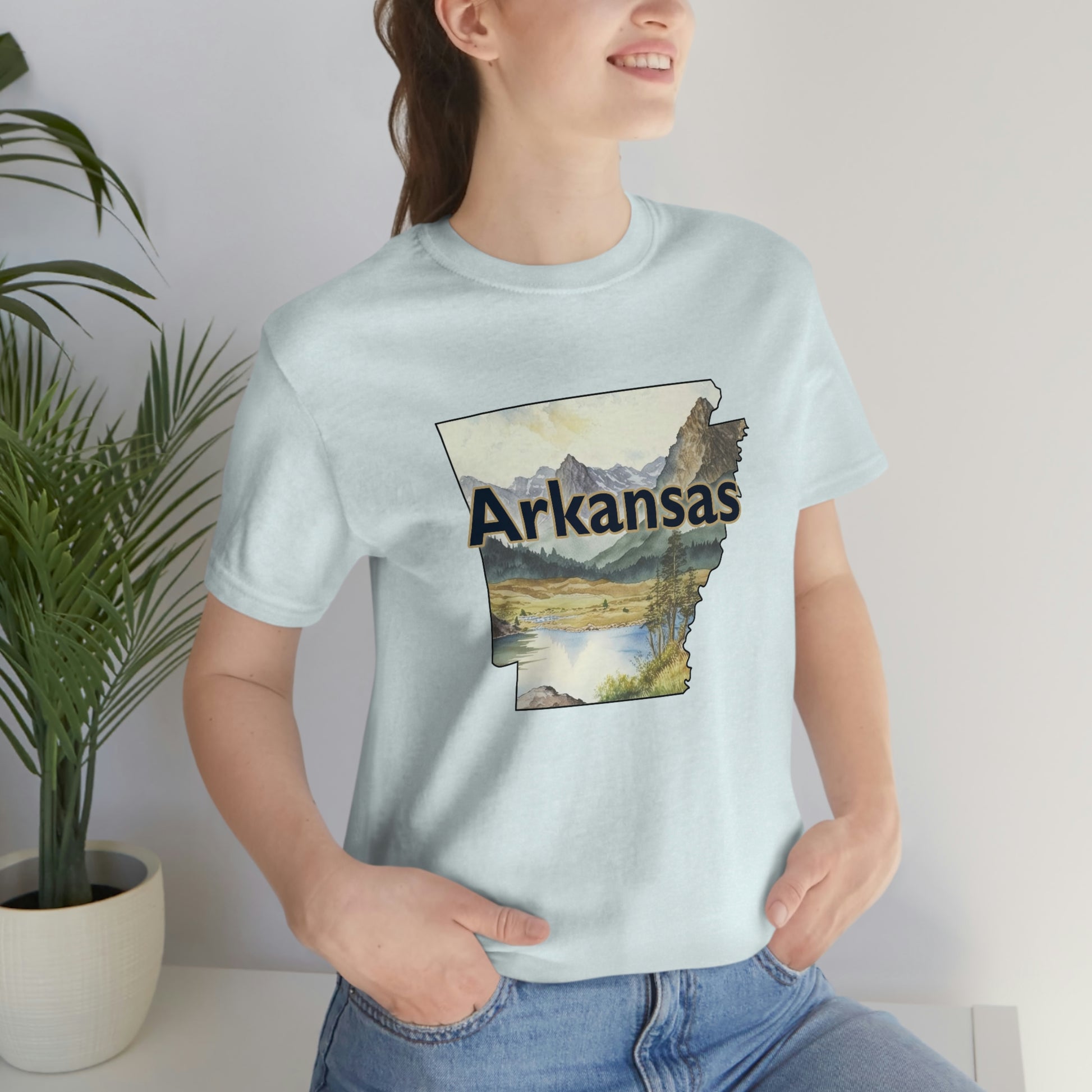 Arkansas Landscape Unisex Jersey Short Sleeve Tee Tshirt T-shirt