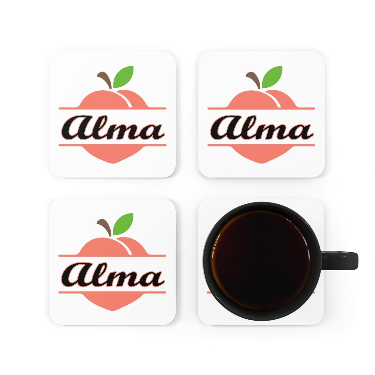 Alma Georgia Corkwood Coaster Set