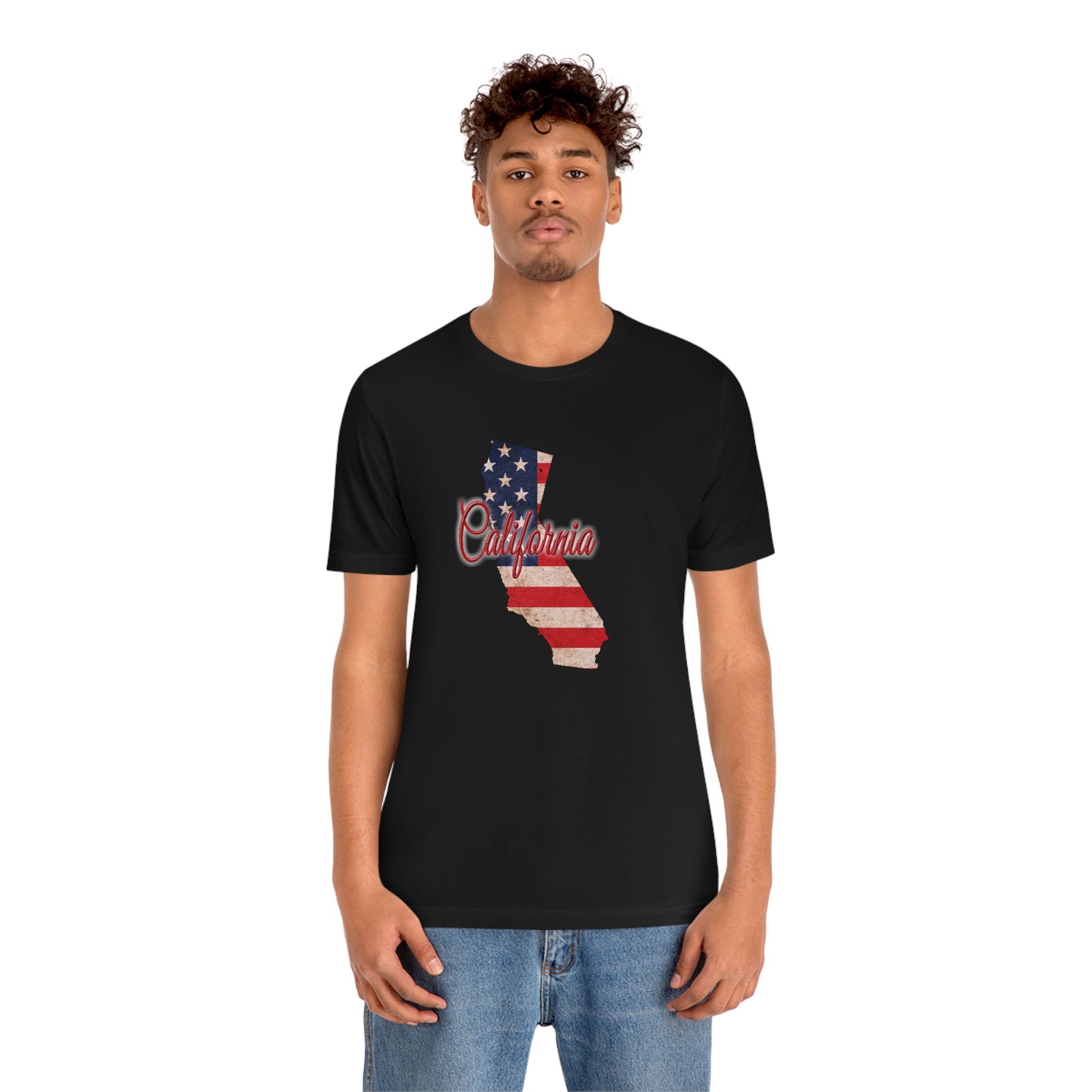 California US Flag Unisex Jersey Short Sleeve Tee Tshirt T-shirt