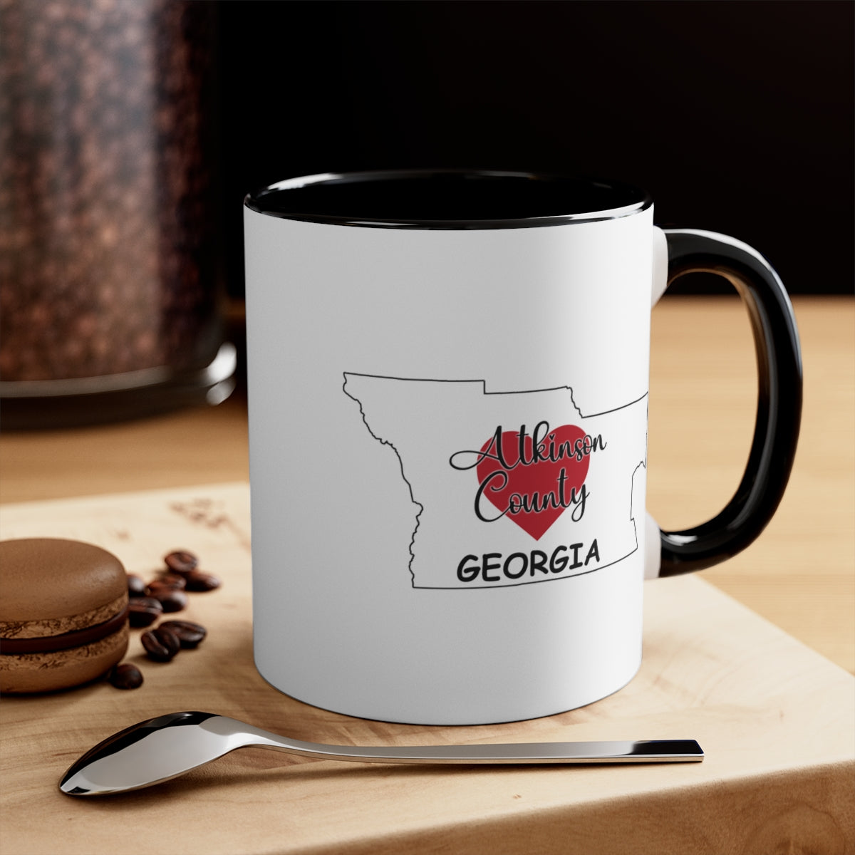 Atkinson County Georgia Accent Coffee Mug, 11oz