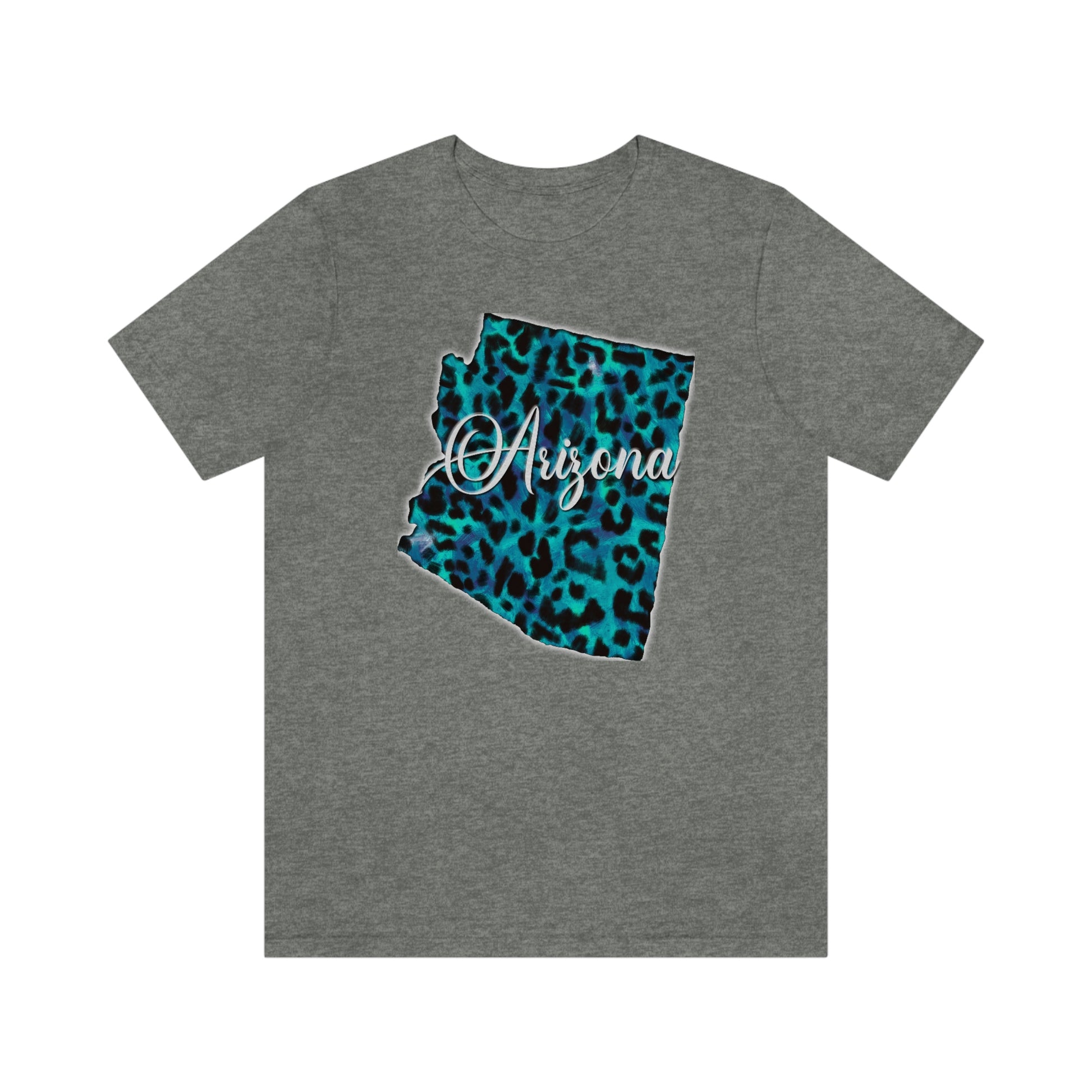 Arizona Blue Leopard Unisex Jersey Short Sleeve Tee Tshirt T-shirt