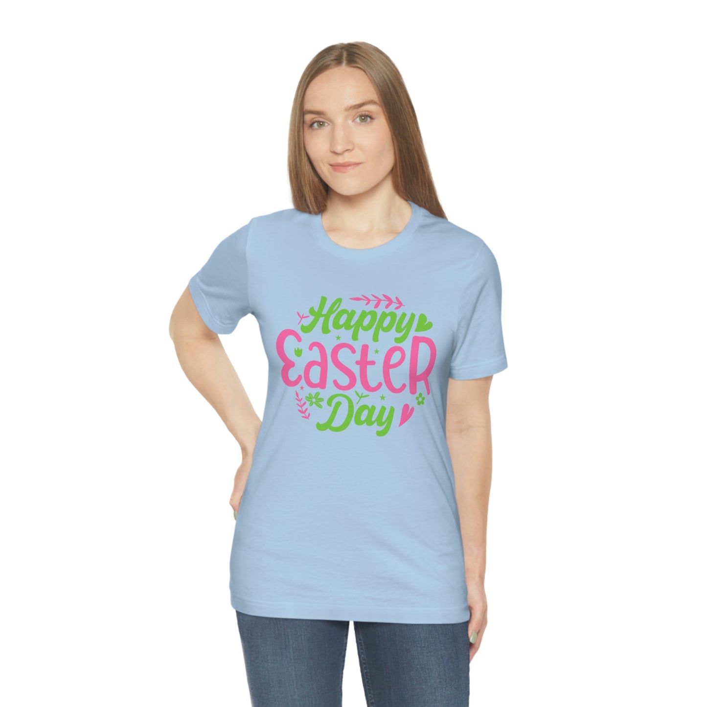 Happy Easter Day Unisex Jersey Short Sleeve Tee