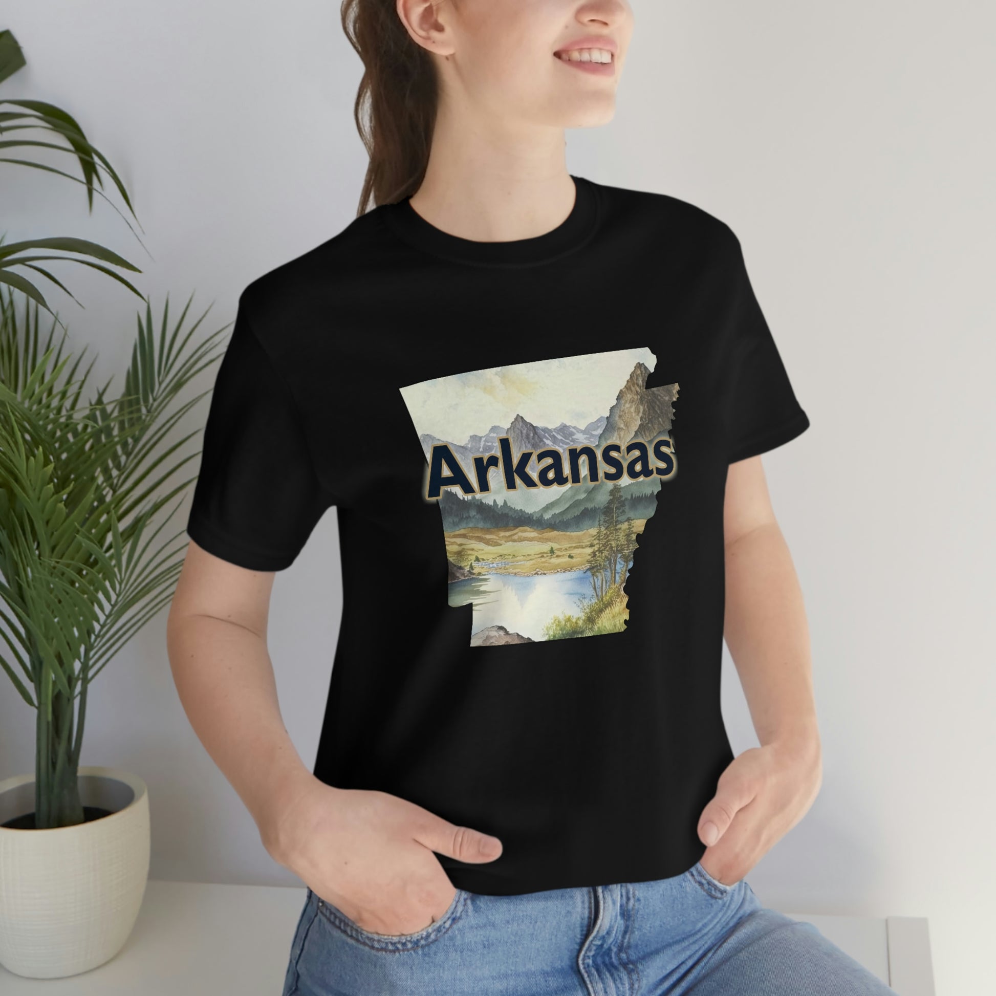 Arkansas Landscape Unisex Jersey Short Sleeve Tee Tshirt T-shirt