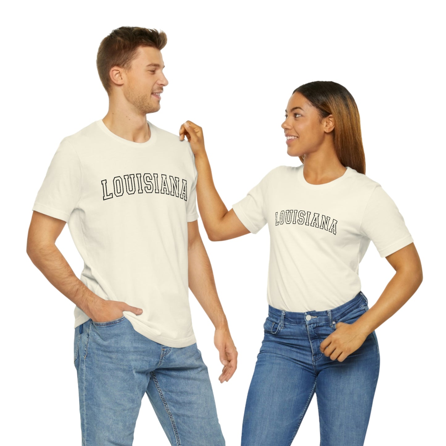 Louisiana Varsity Letters Arch Short Sleeve T-shirt