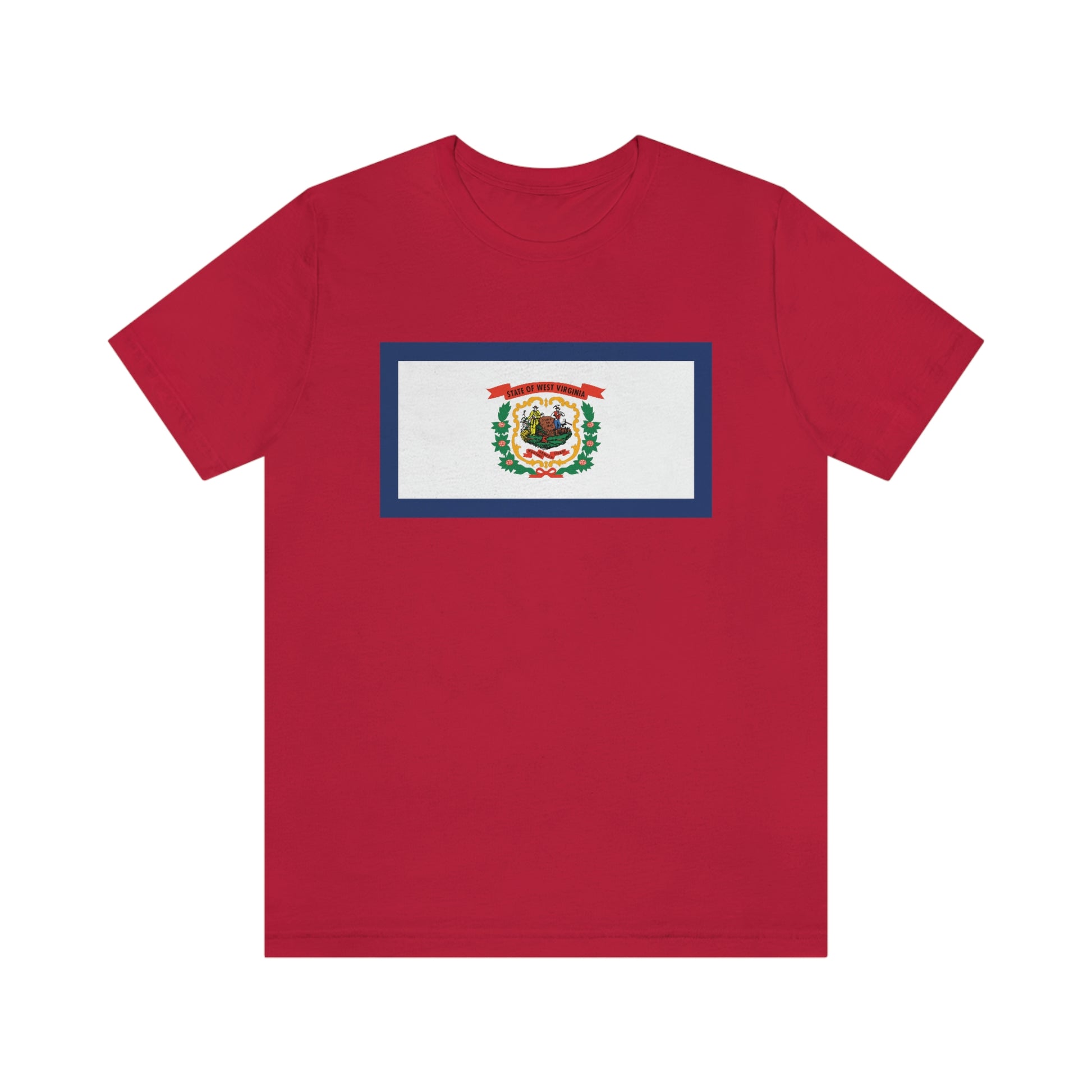 West Virginia Flag Unisex Jersey Short Sleeve Tee Tshirt T-shirt