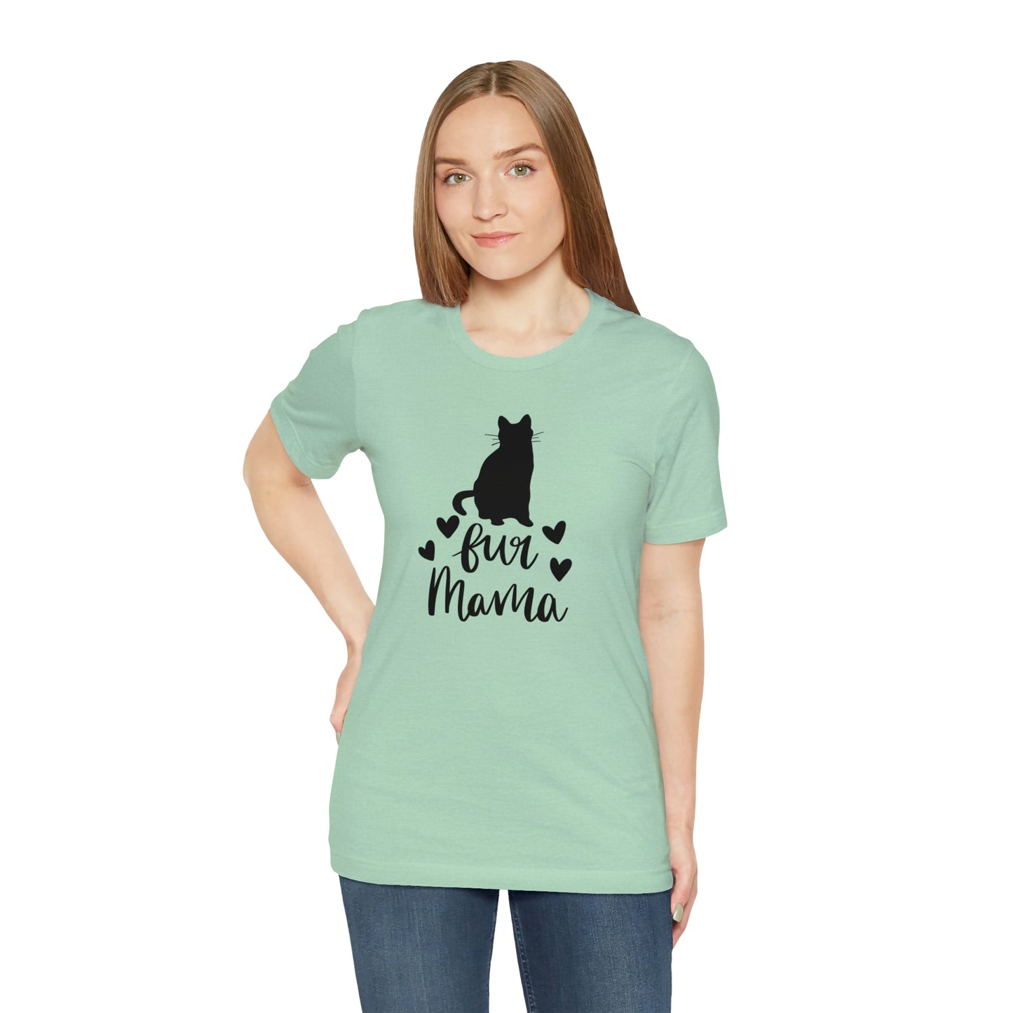 Fur Mama Cat Short Sleeve T-shirt