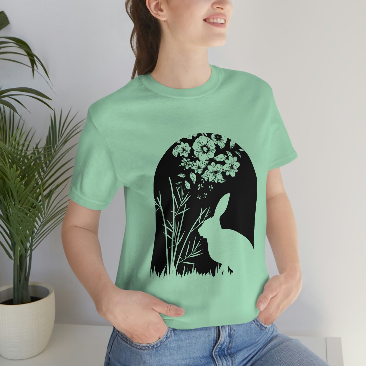 Bunny silhouette scene tshirt tee t-shirt