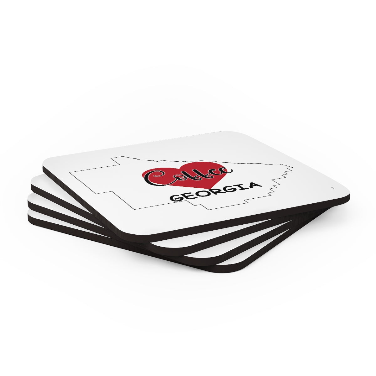 Coffee Georgia Corkwood Coaster Set