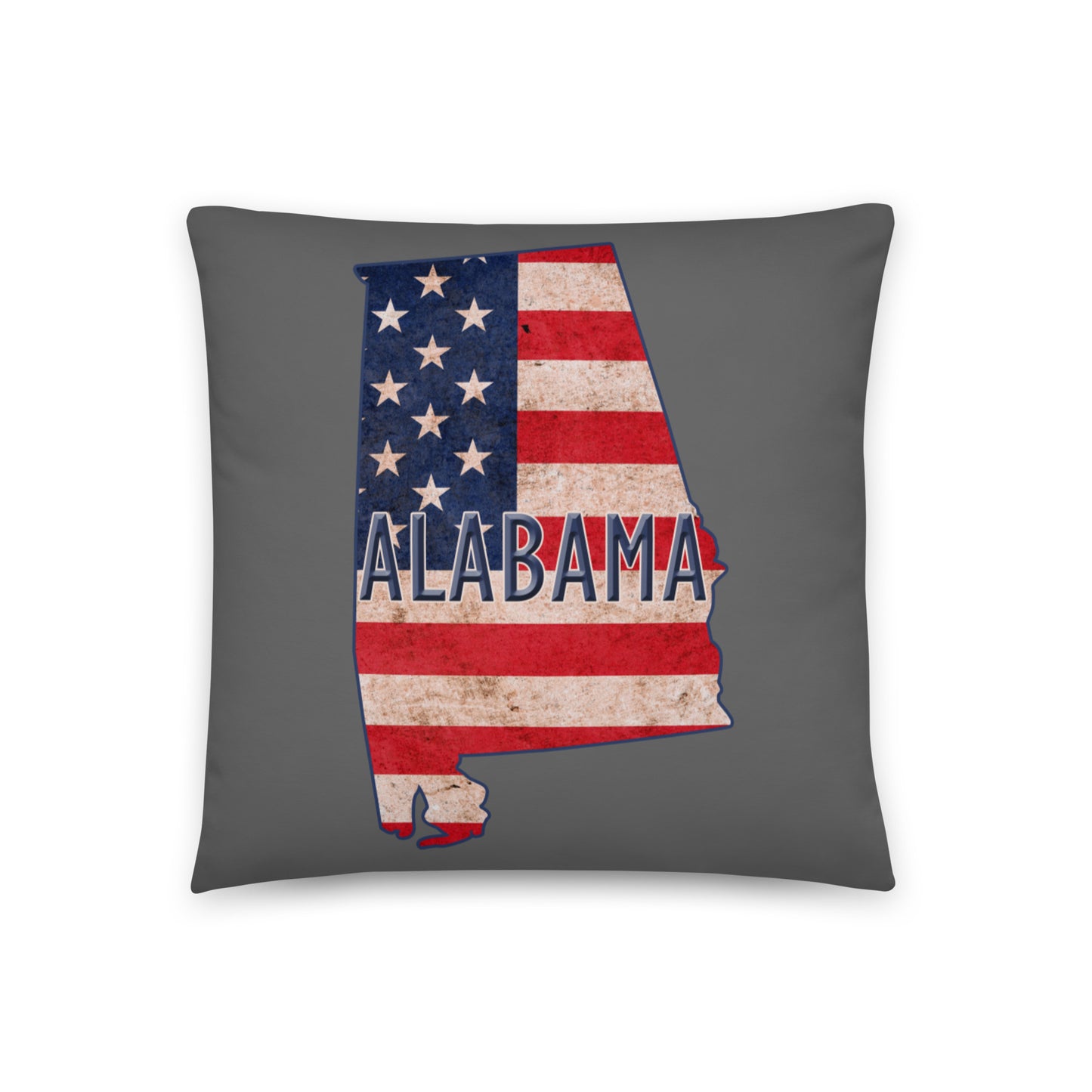 Alabama US Flag Basic Pillow