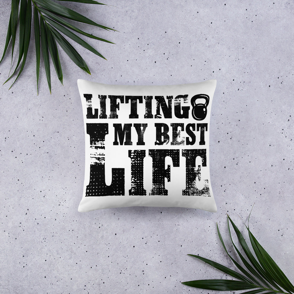 Lifting My Best Life Basic Pillow