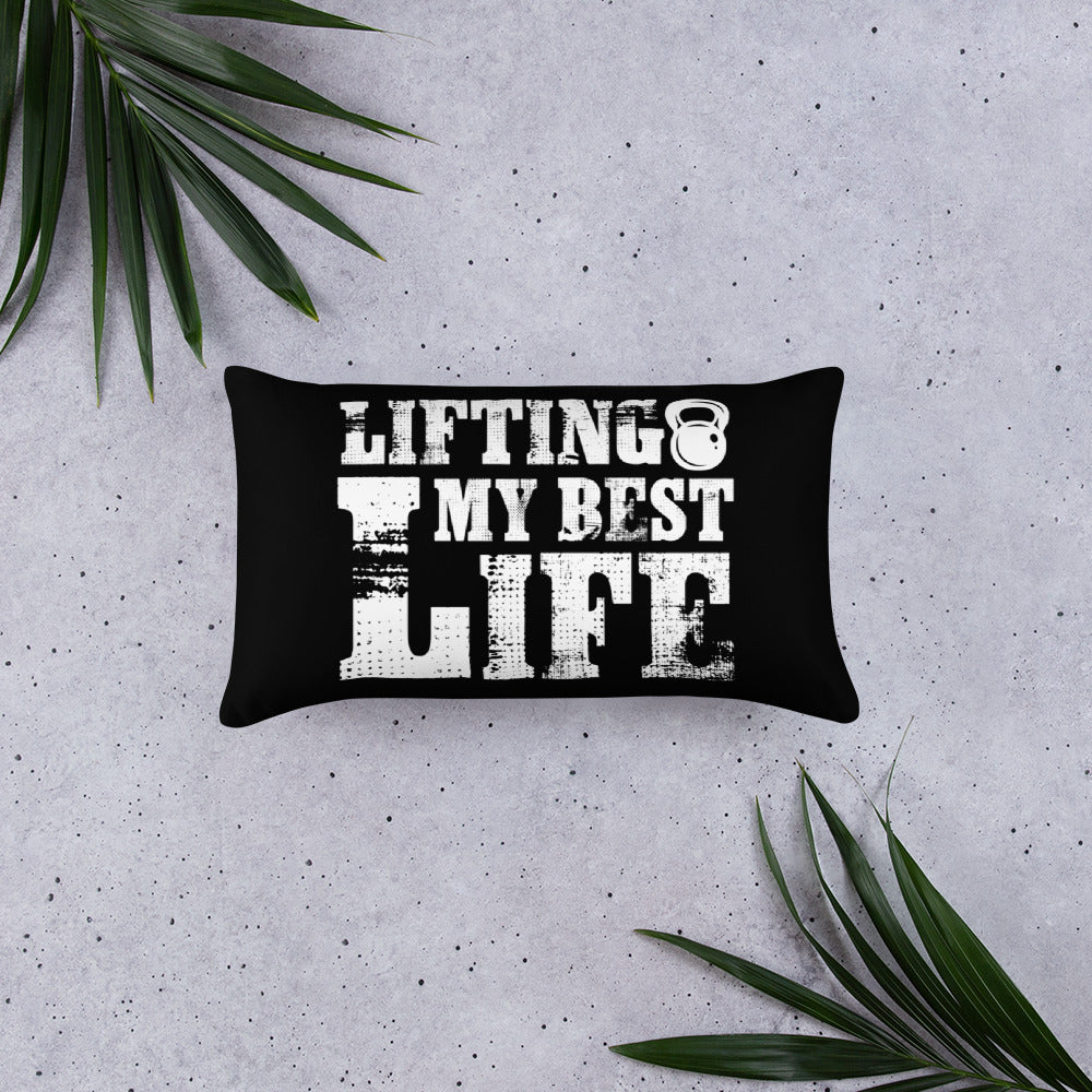 Lifting My Best Life Basic Pillow